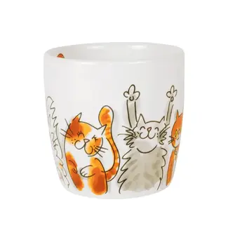 BLOND AMSTERDAM DIER: CAPPUCCINO BEKER 0,5L CATS MIX