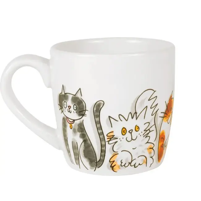 BLOND AMSTERDAM DIER: CAPPUCCINO BEKER 0,5L CATS MIX