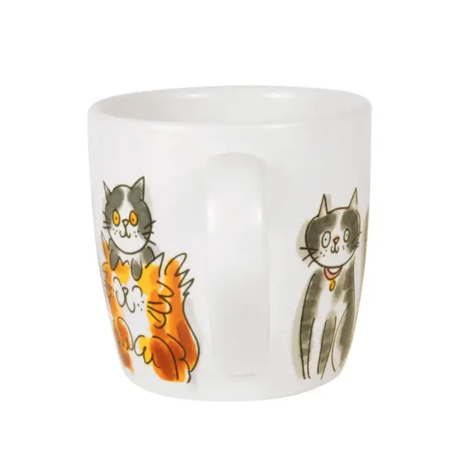 BLOND AMSTERDAM DIER: CAPPUCCINO BEKER 0,5L CATS MIX