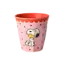 Melamine cup with pink Snoopy