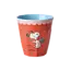 Melamine cup with red Snoopy