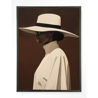 Urban Cotton Dolores | Wandkleed in floating frame | Schilderij | 80x110cm