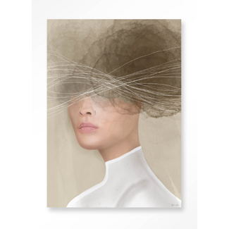 Urban Cotton Mood cloud | Wandkleed in frame | Schilderij | 80x110cm