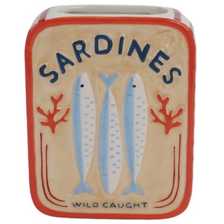 Aardewerk vaas sardines Pesco | Sardientjes
