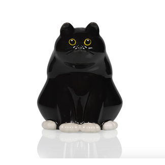 Bitten Zwarte kat vaas | Black Cat Vase