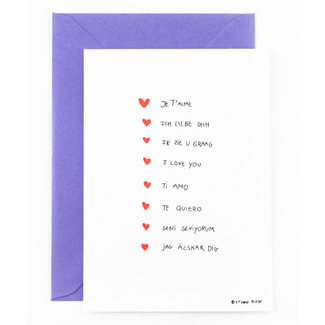 Studio Flash C33 Love in different languages je t'aime ich liebe dich