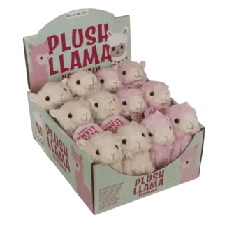Sleutelhanger Plush-Llama assorti