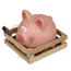 Spaarpot | Saving bank Pig with hammer