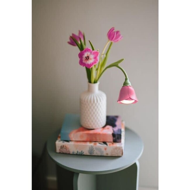 USB leeslamp bloem rosa luminis
