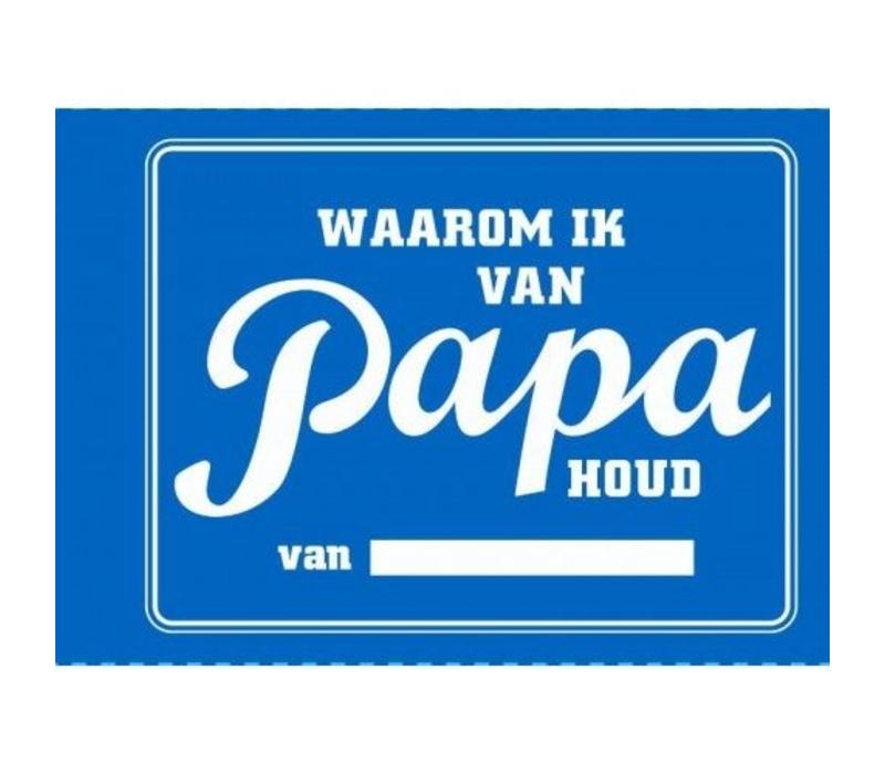 Waarom ik van papa houd | Invulboek