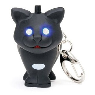Kikkerland Sleutelhanger- zwarte kat