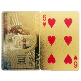 Invotis Speelkaarten- gouden dollars