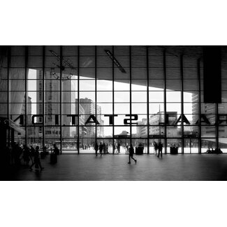 Rotterdam Centraal station | Zwart wit | Fotoprint
