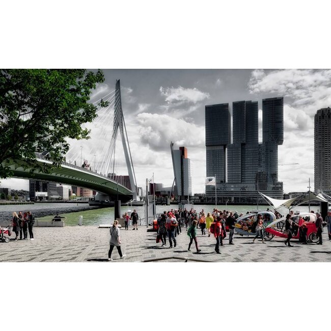 Aan de voet van de brug | Fotoprint