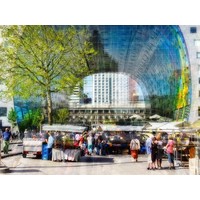 Markt bij de Markthal Rotterdam | Fotoprint