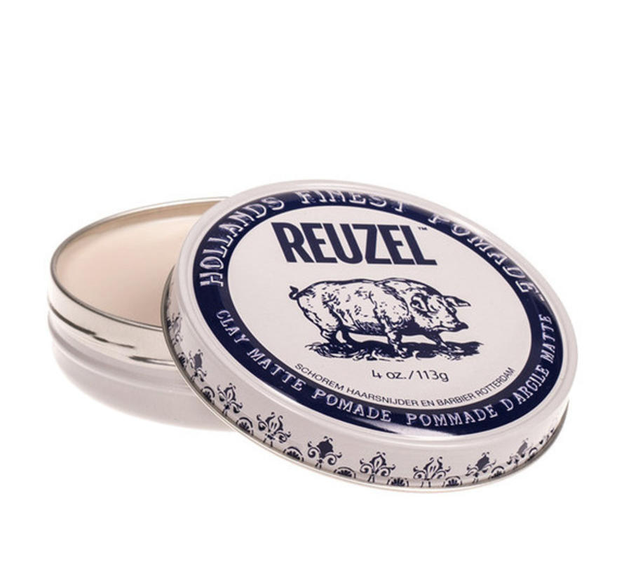 Reuzel Clay Matte Pomade in huis €13,25 Haarspullen.nl