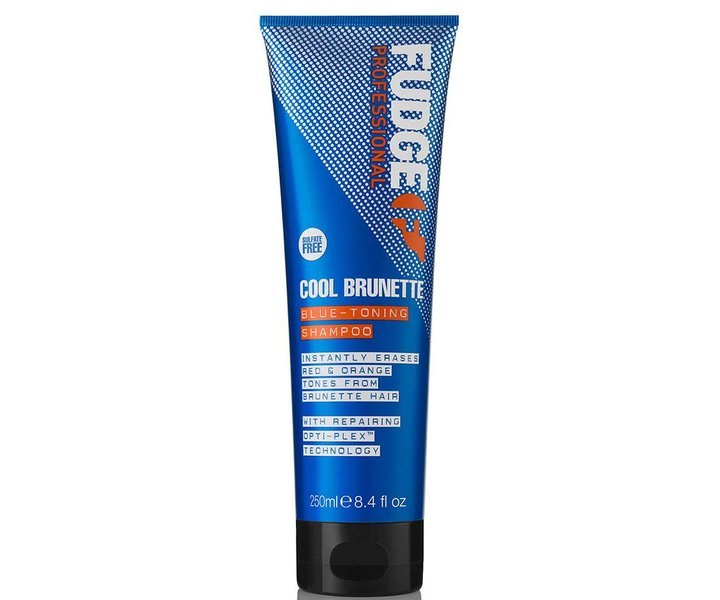 Koele donkerbruine blauwe verstevigende shampoo