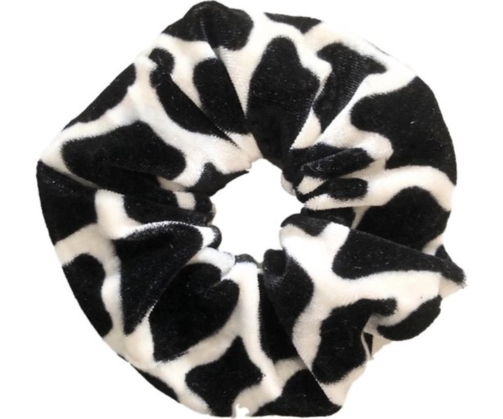 Scrunchie Velvet Koeienprint