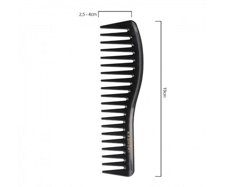 Wide Tooth Detangling Comb Sachiko - Wavy