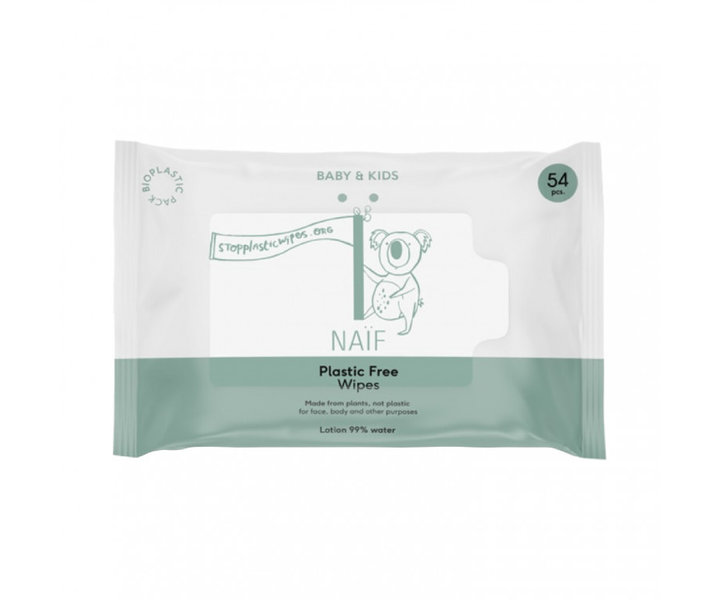 Baby & Kids Plastic Free Wipes - 54st.
