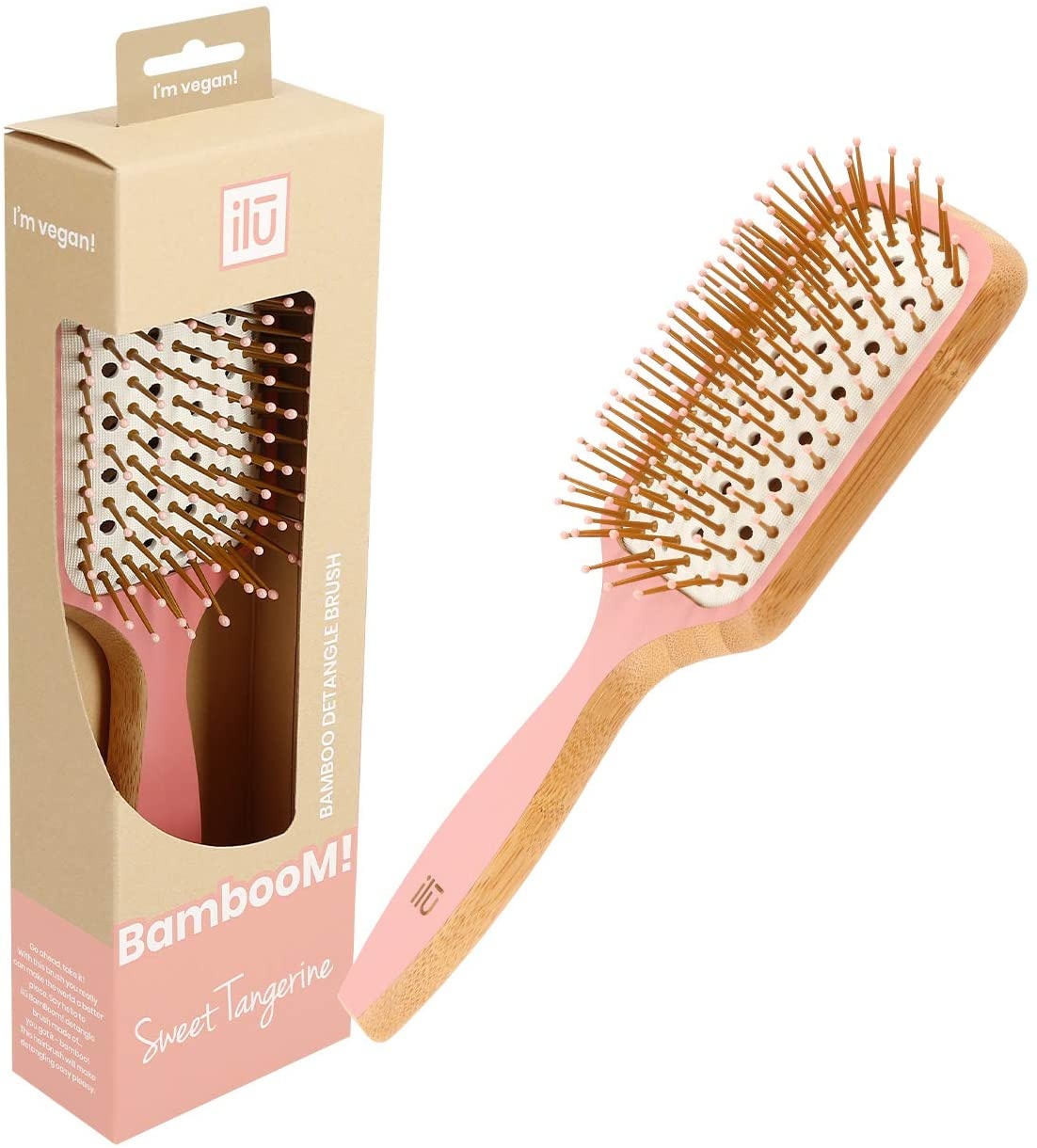 Bamboom Detangler Hairbrush - Sweet Tangerine 5903018919096