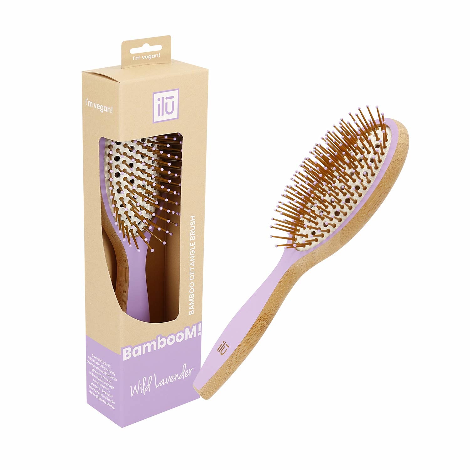 Bamboom Detangler Hairbrush - Wild Lavender 5903018919119
