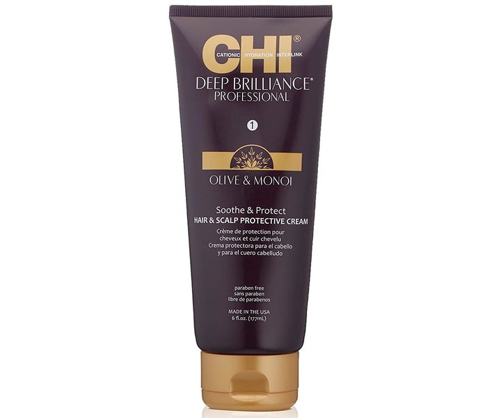 Deep Brilliance Olive & Monoi Hair & Scalp Protective Cream - 177ml