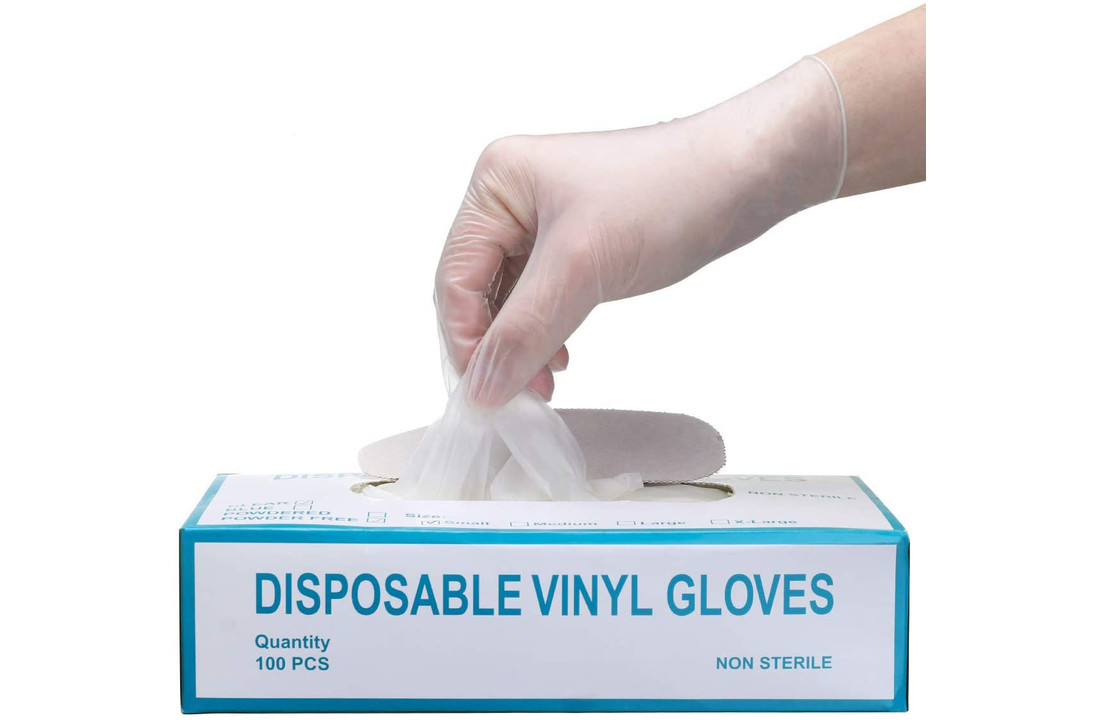 Vinyl Gloves White Powder Free - 100pcs