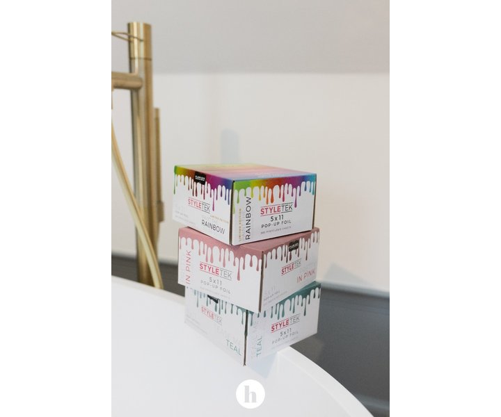 Voorgevouwen 5x11 Pop Up Rainbow Folie - 500st