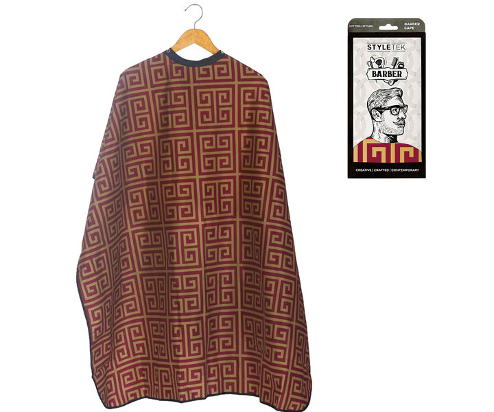 Kap/Verfmantel Red & Gold Milan met drukknopen - 152x120cm
