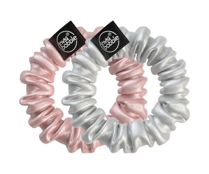 Scrunchie Slim Hair Ring Bella Chrome - 2st