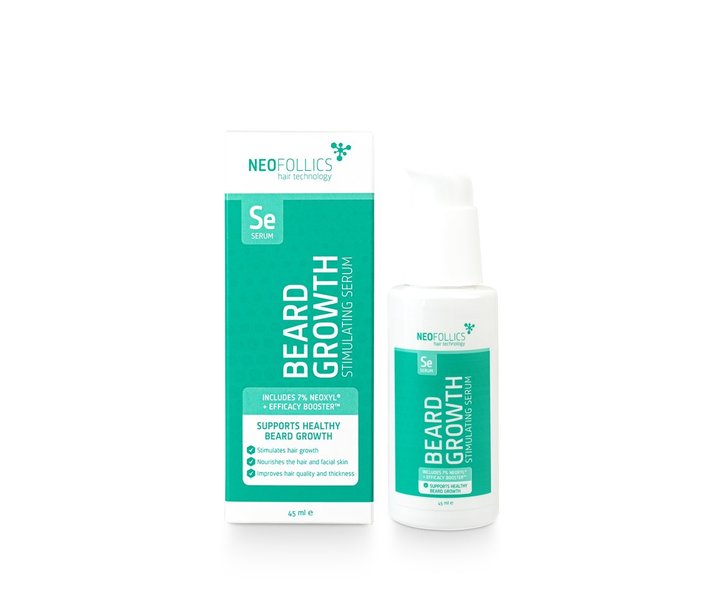 Beard Growth Stimulating Serum 2x45ml + Dermaroller 0.5mm