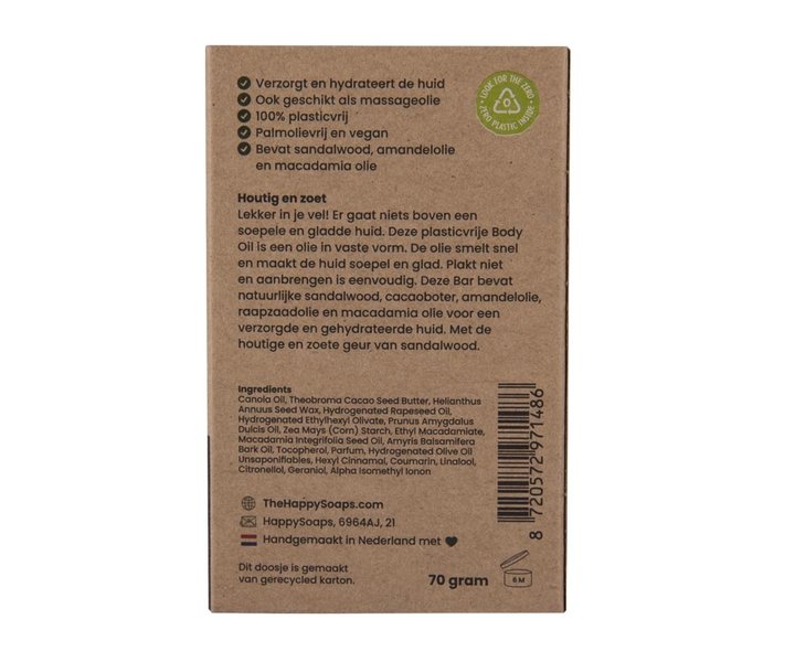 Body Oil Bar Sweet Sandalwood - 70g