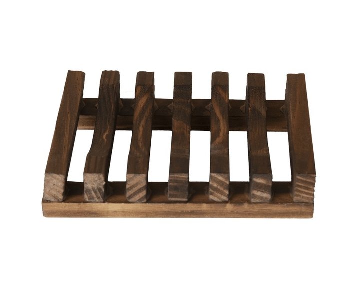 Shampoo Bar & Zeep Houder - Donker Hout