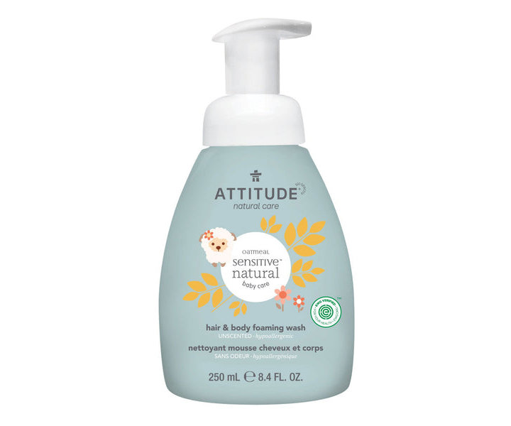 Baby Leaves 2 in 1 Oatmeal Sensitive Foaming Wash Unscented - 250ml