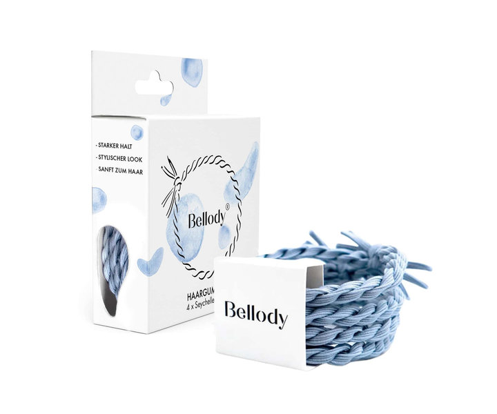 Haargummie Elastiek - Seychelles Blauw