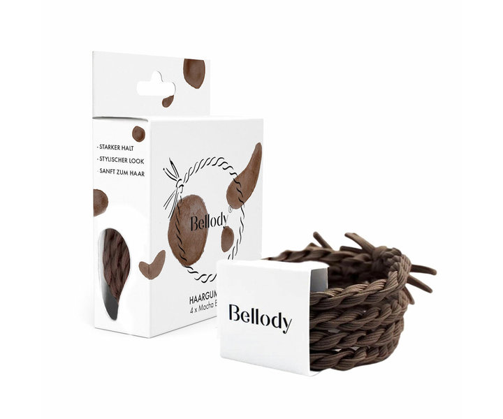 Haargummie Elastiek - Mocha Bruin