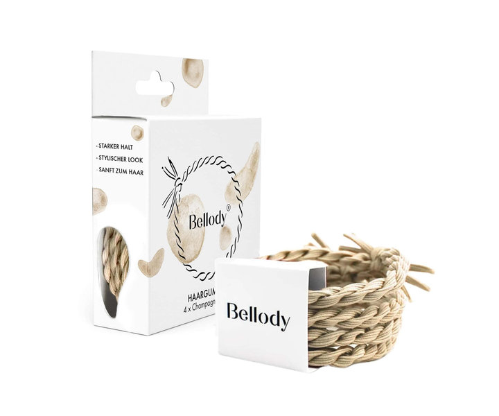 Haargummie Elastiek - Beige