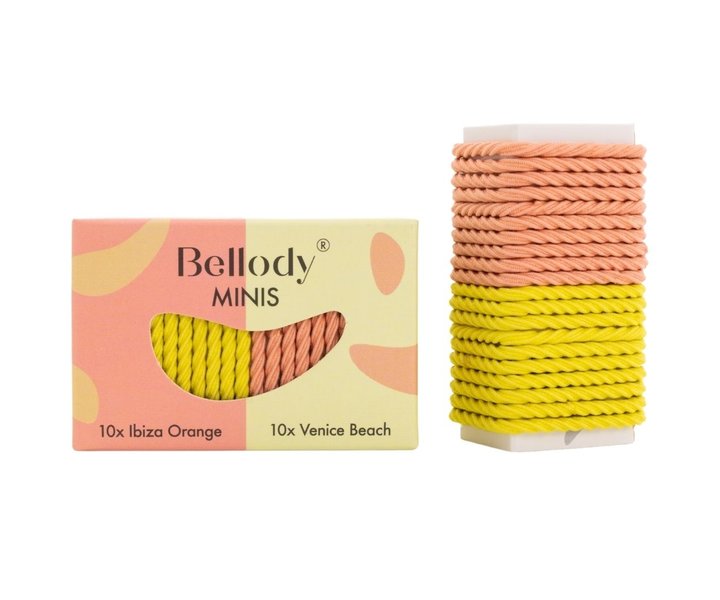 Hair Gummie Mini Elastic - Yellow and Orange