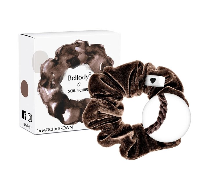 Scrunchie Haargummie - Mocha Bruin