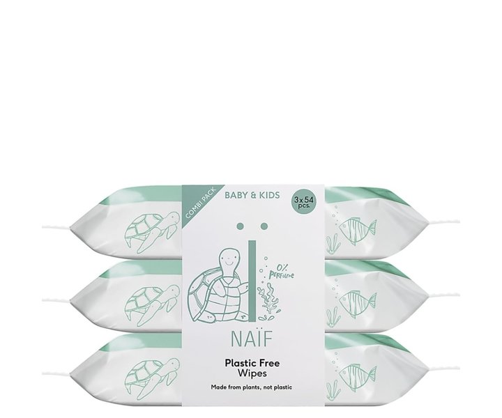 Plastic Free Wipes Combi Pack - 3 x 54 pcs