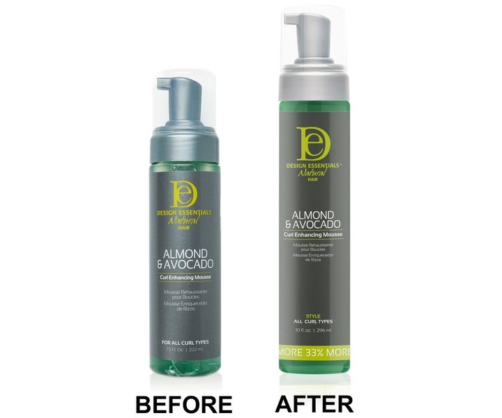 Natural Almond & Avocado Curl Enhancing Mousse - 296ml
