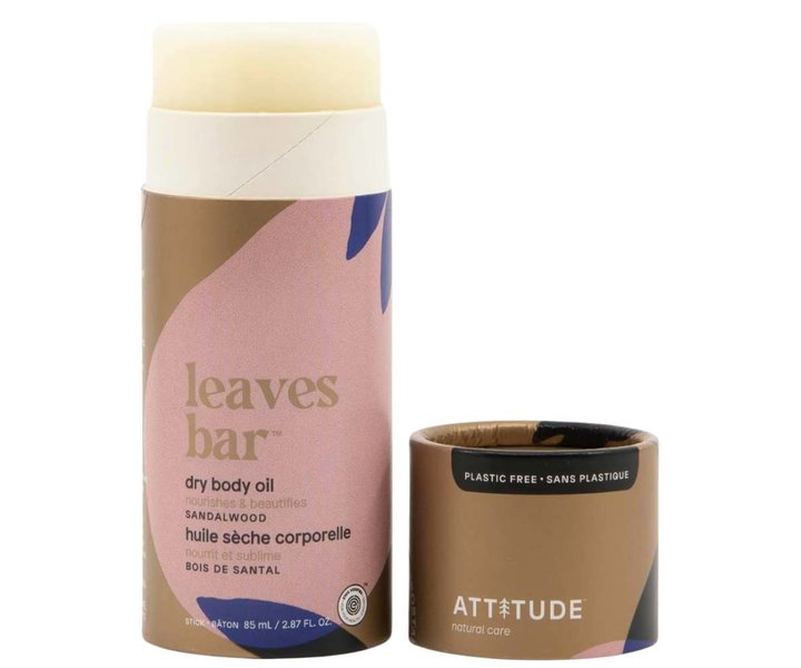 Leaves Bar Plasticvrije Dry Body Oil Stick Sandalwood - 85ml