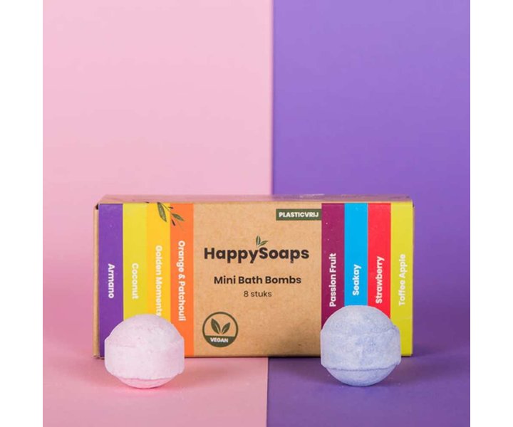 Mini Bath Bombs Tropical Fruits - 8st