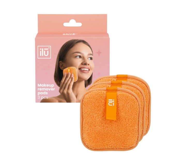 Reusable Makeup Remover Pads Orange - 3pcs