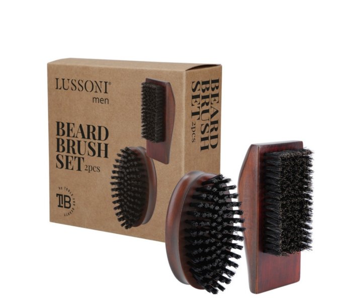 Beard Brush Set - Vegan + Natural Brush
