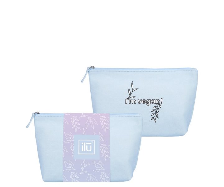 Eco Friendly Beauty Bag - Baby Blue