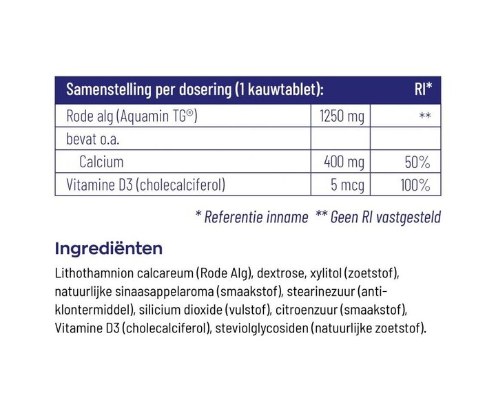 Calcium 400 & D3 For the whole family - 100pcs