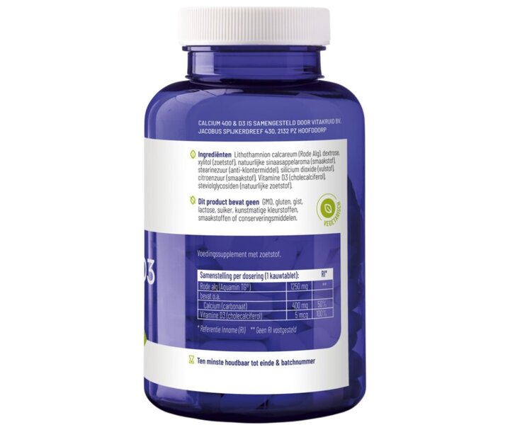 Calcium 400 & D3 Voor het hele gezin - 100pcs