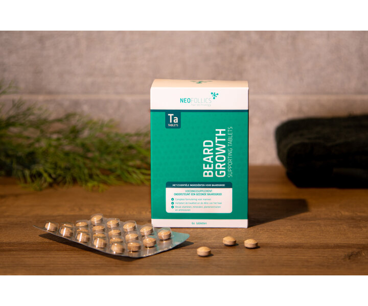 Beard Growth Supporting Tablets - 2x60st